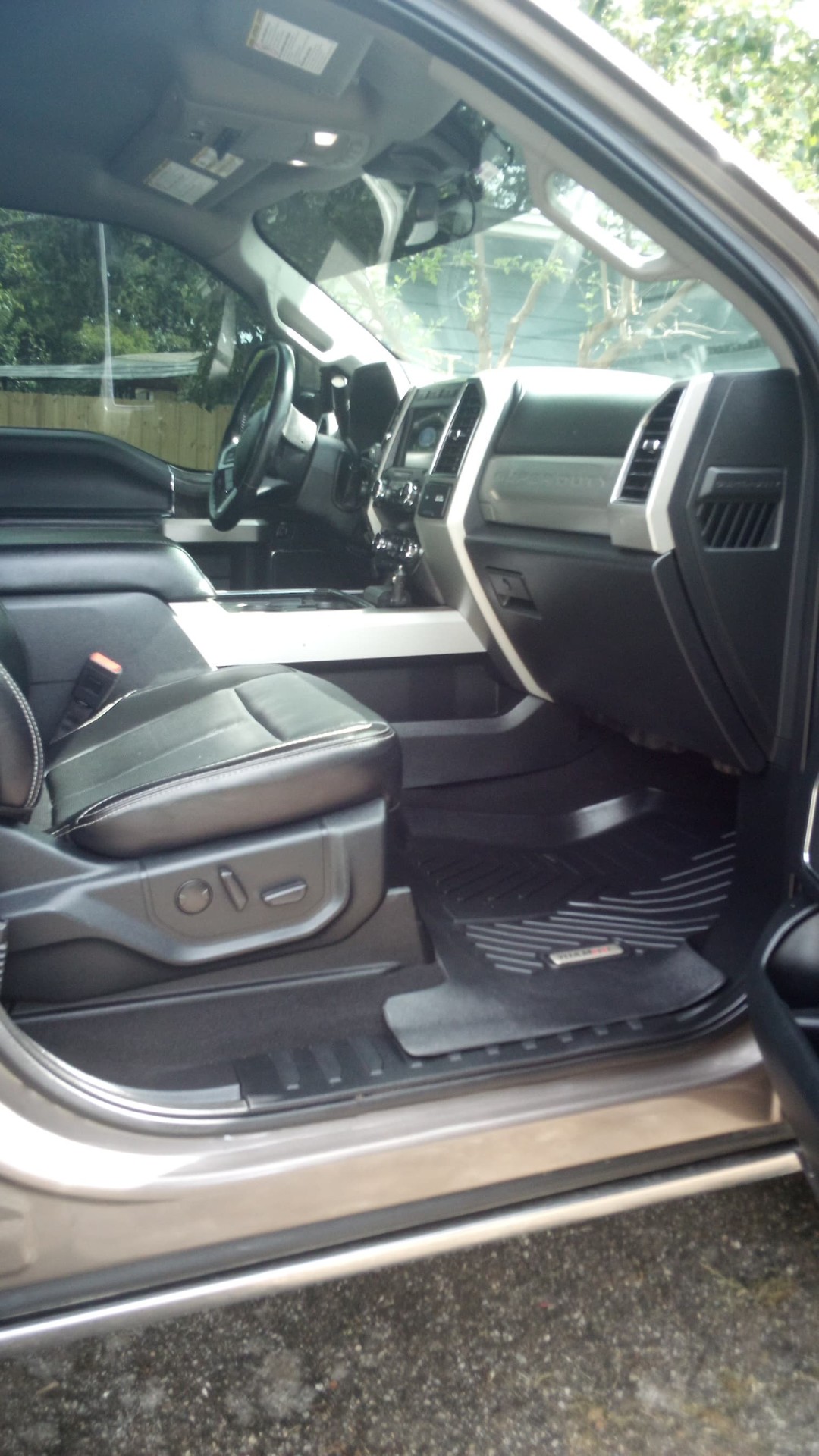 Truck interior detail — passenger side